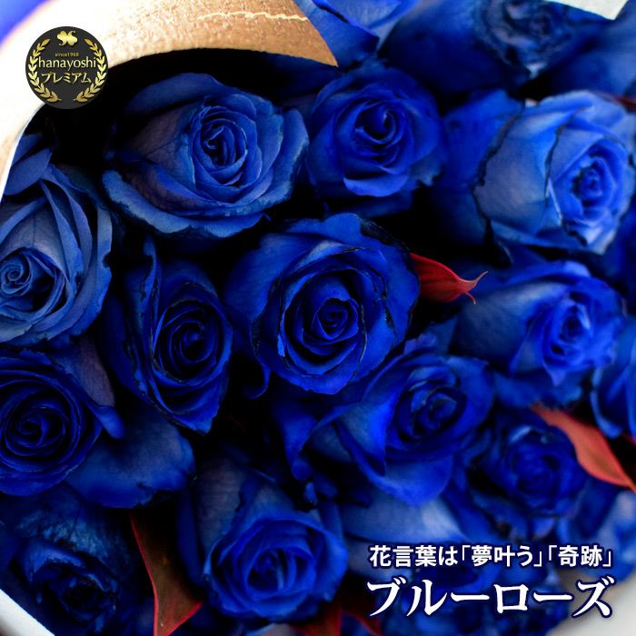 198円 信託 アイスブルー 青いバラ 青バラ 生花 誕生日の花 価格 通販